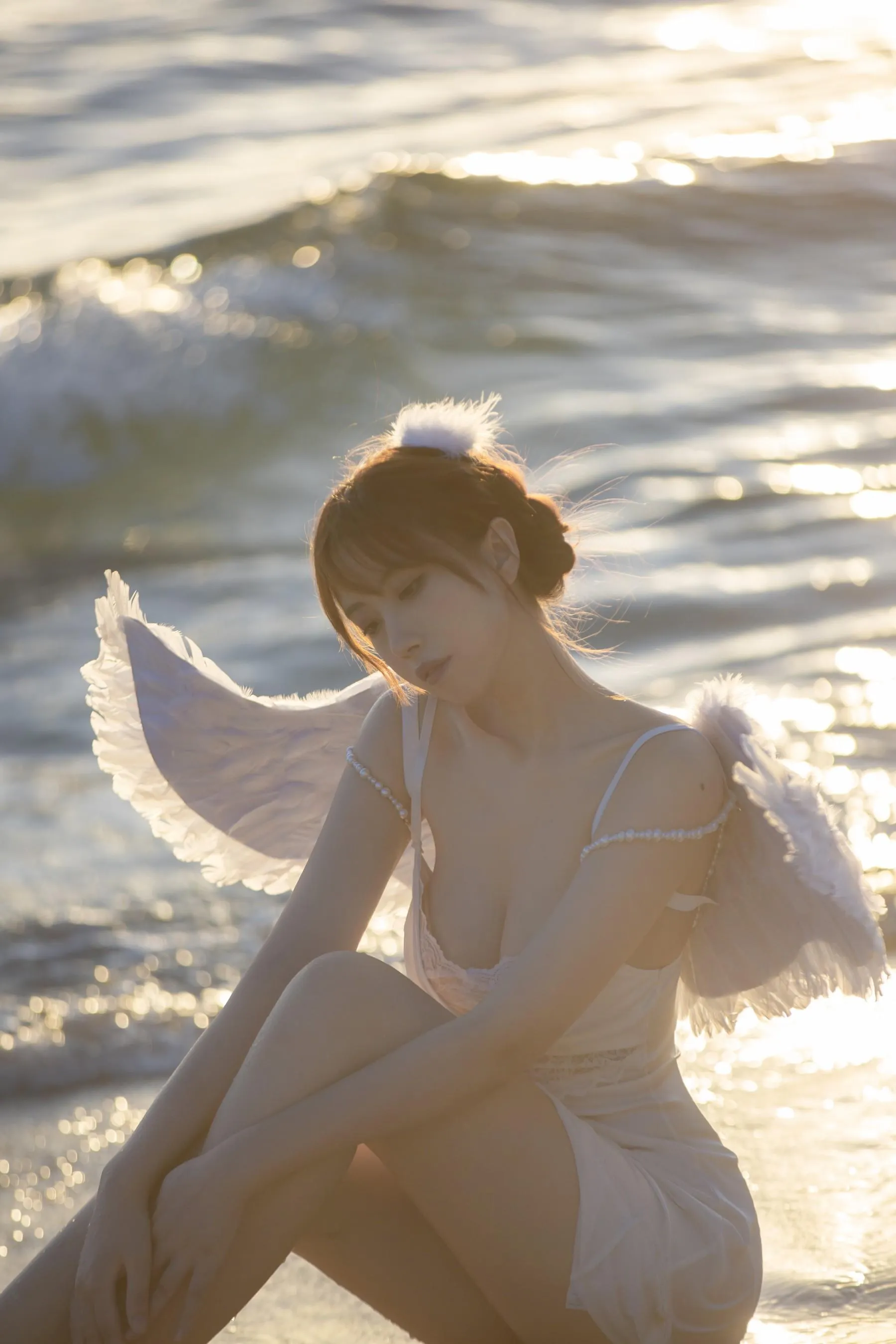 念雪ww – NO.35 海边神明少女 [50P]插图6